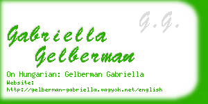 gabriella gelberman business card